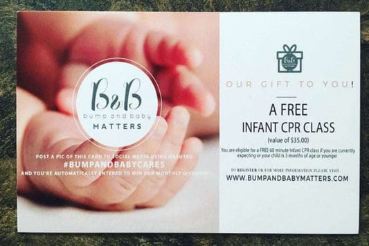 Bump and Baby Matters offers free infant CPR