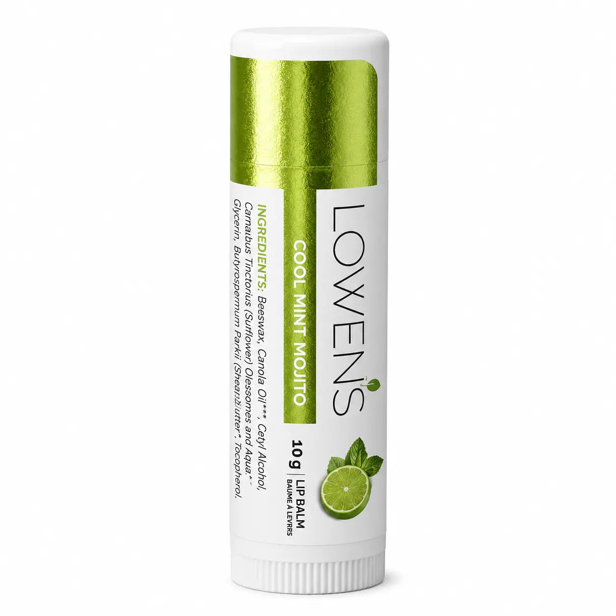 Cool Mint Mojito Lip Balm Lowens Natural Skincare