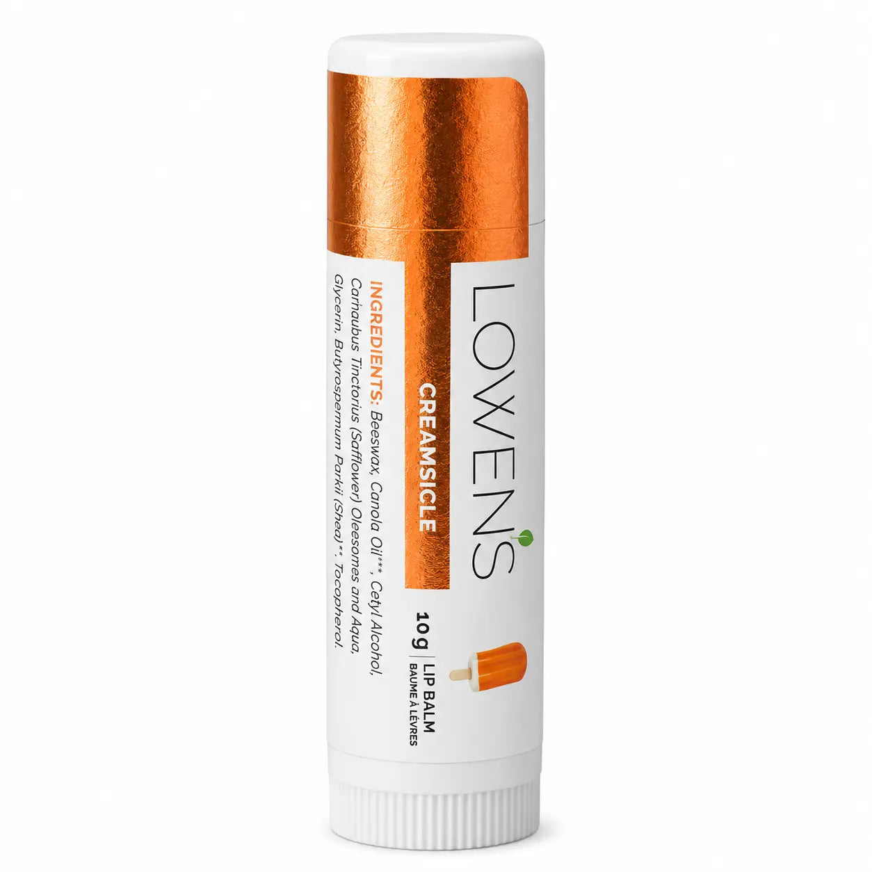 Creamsicle Lip Balm Lowens Natural Skincare