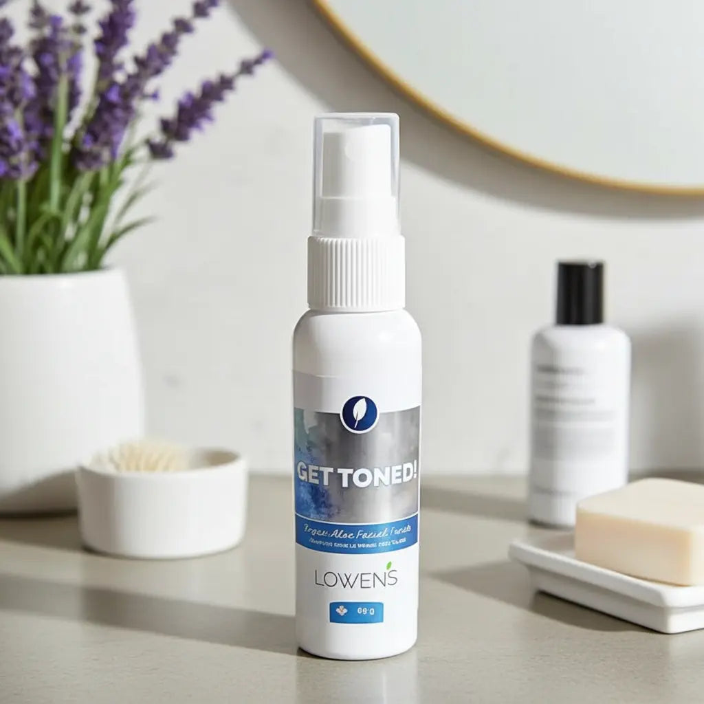 Get Toned! Vegan Aloe Vera Toner Lowens Natural Skincare