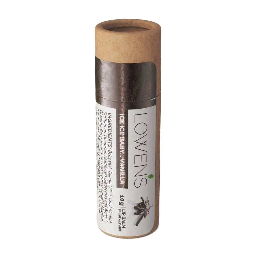 Ice Ice Baby Vanilla Lip Balm Lowens Natural Skincare