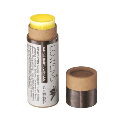 Ice Ice Baby Vanilla Lip Balm Lowens Natural Skincare