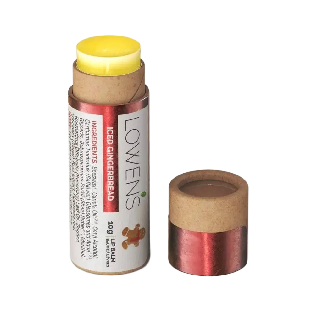 Iced Gingerbread Lip Balm Lowens Natural Skincare