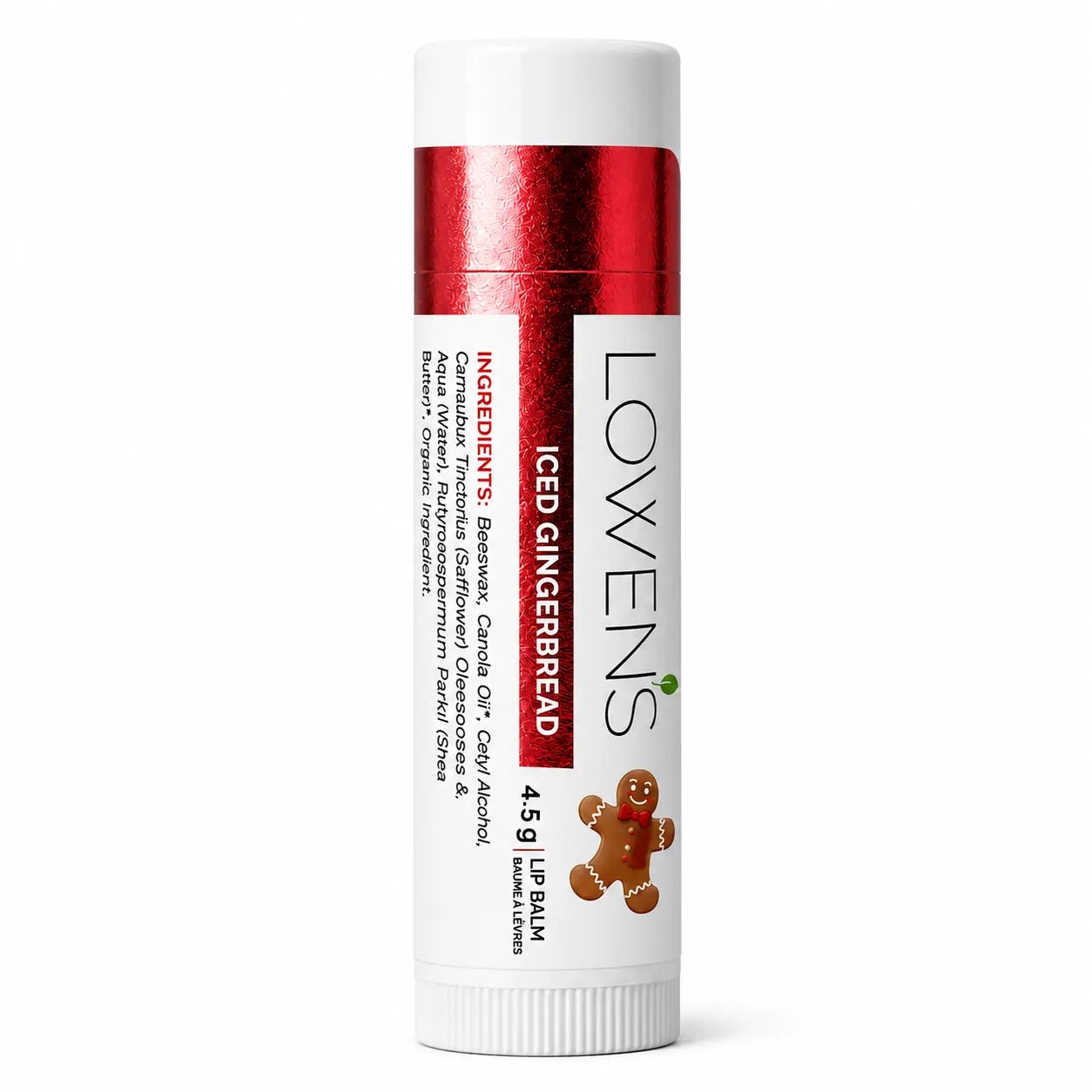 Iced Gingerbread Lip Balm Lowens Natural Skincare