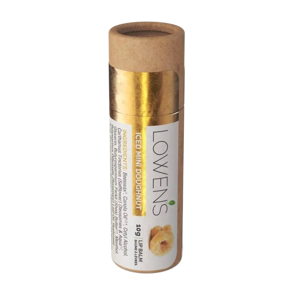 Iced Mini Doughnut Lip Balm Lowens Natural Skincare