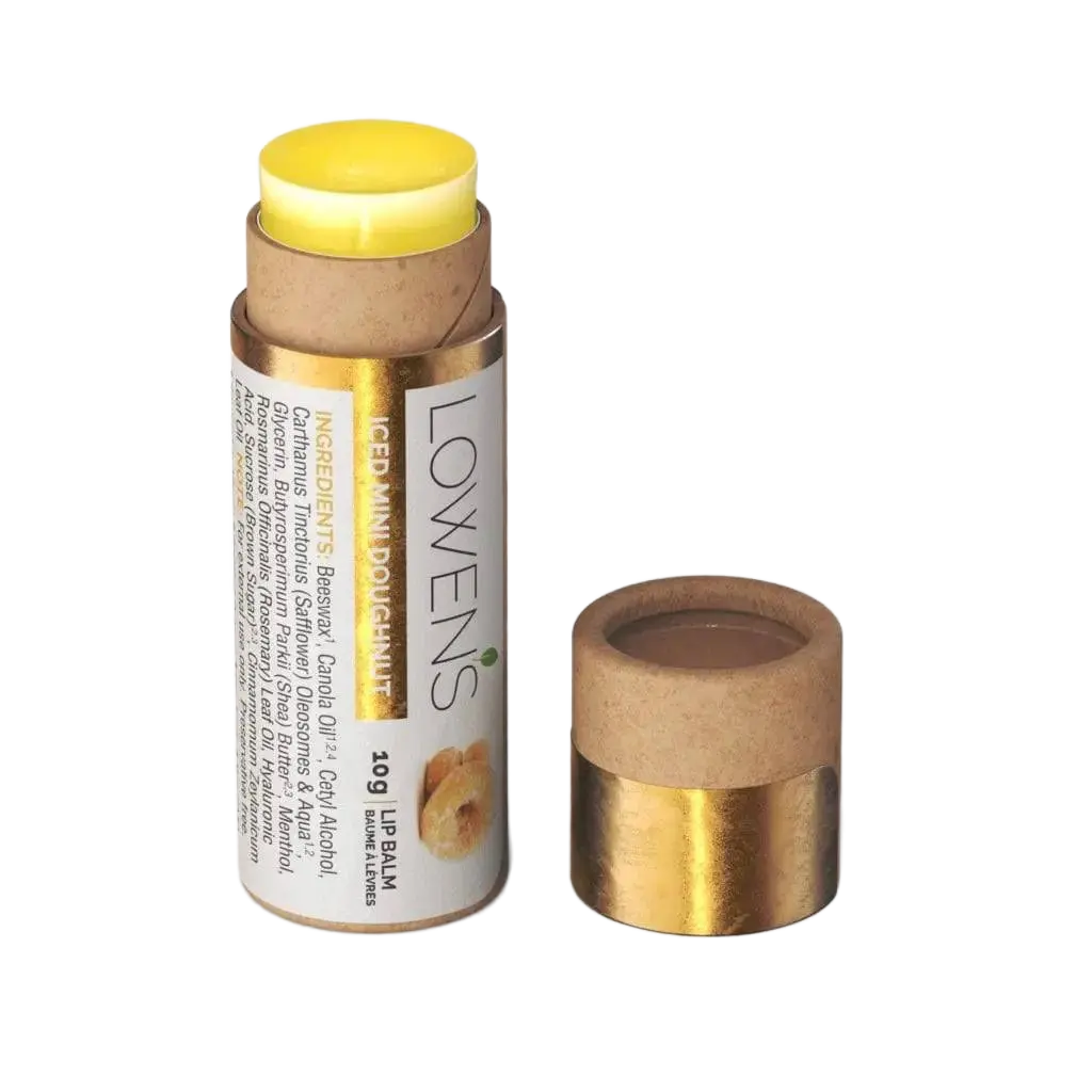 Iced Mini Doughnut Lip Balm Lowens Natural Skincare