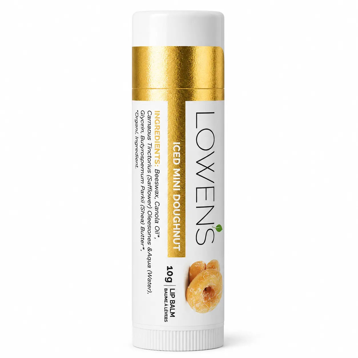 Iced Mini Doughnut Lip Balm Lowens Natural Skincare