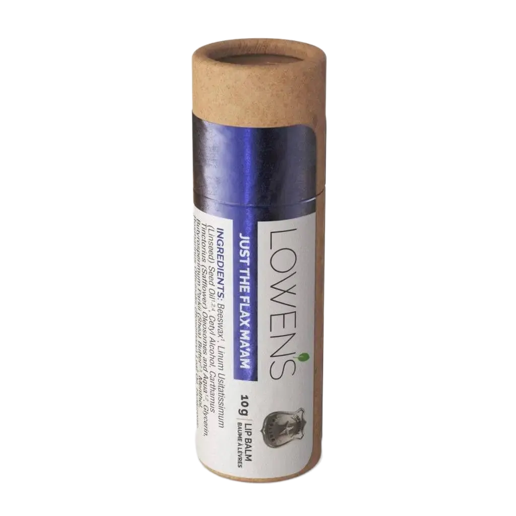 Just the Flax Ma’am! Lip Balm Lowens Natural Skincare