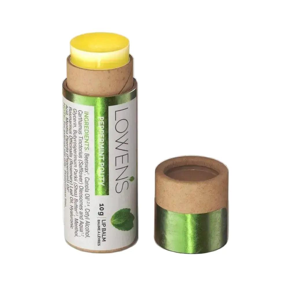 Peppermint Pouty Lip Balm Lowens Natural Skincare