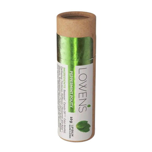 Peppermint Pouty Lip Balm Lowens Natural Skincare