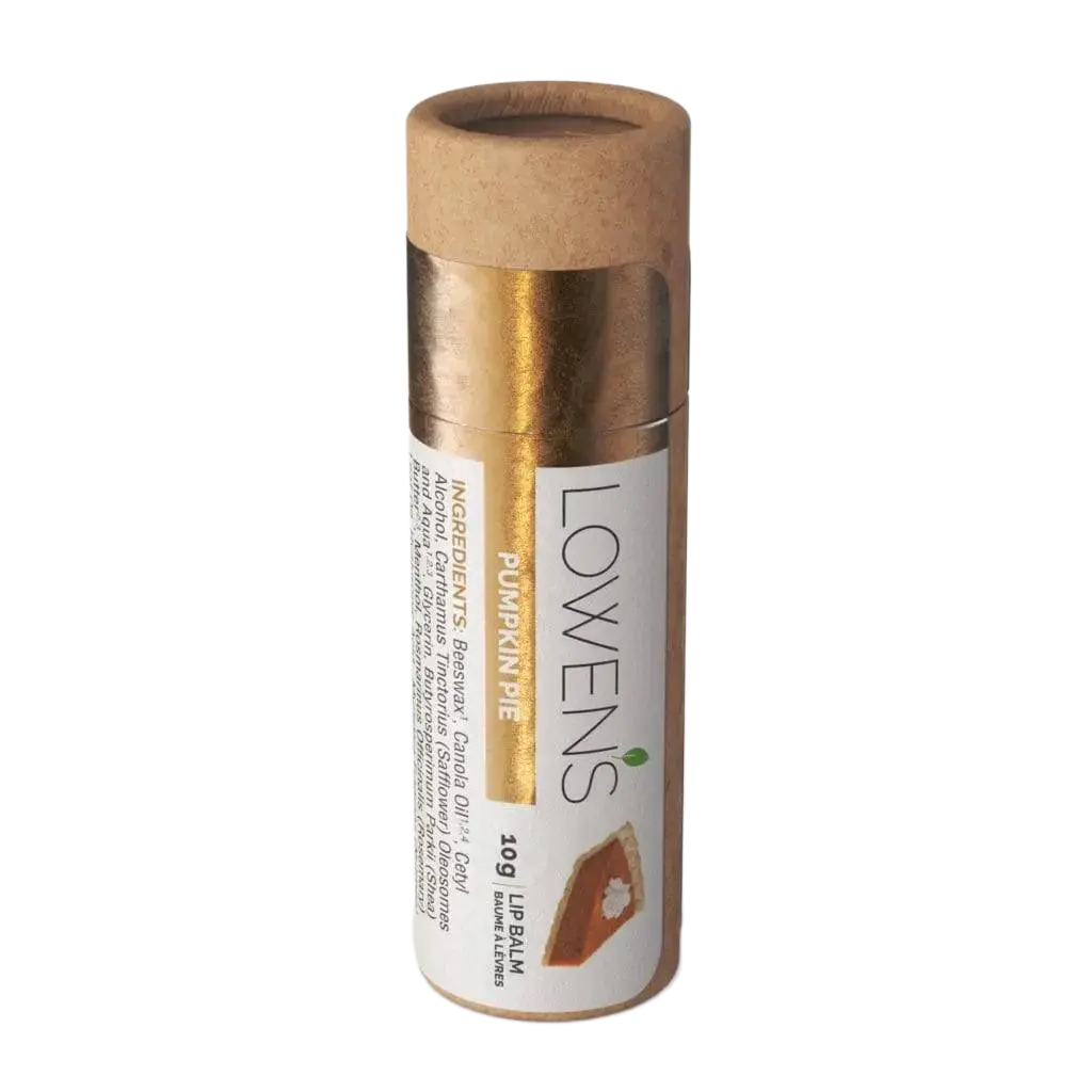 Pumpkin Pie Lip Balm Lowens Natural Skincare