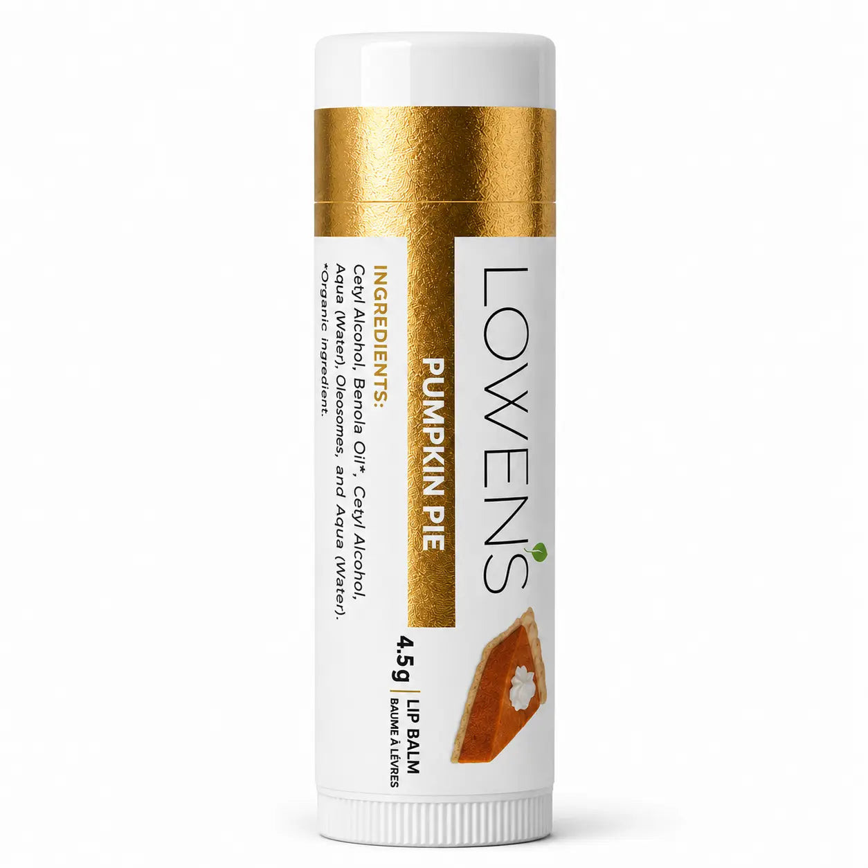 Pumpkin Pie Lip Balm Lowens Natural Skincare