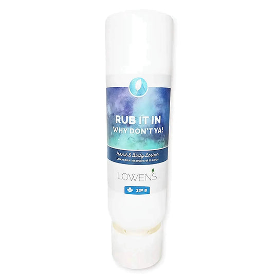 Rub it in Why Don’t Ya! Hand and Body Lotion Lowens Natural Skincare
