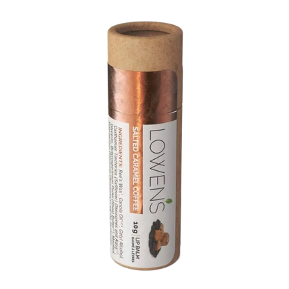 Salted Caramel Coffee Bean Lip Balm Lowens Natural Skincare