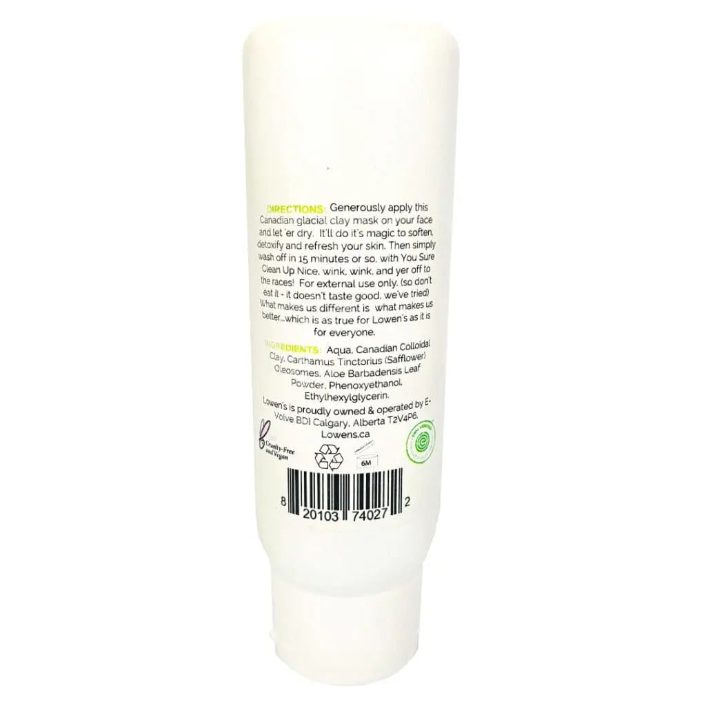 Swamp Thing Canadian Glacial Clay Mask Lowens Natural Skincare