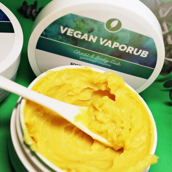 Vegan Vapor Rub - by Lowens.ca #vegan #vapor #vaporub #chestrub #coldseason #chestandbody #allnatural #canadiangreenbeauty